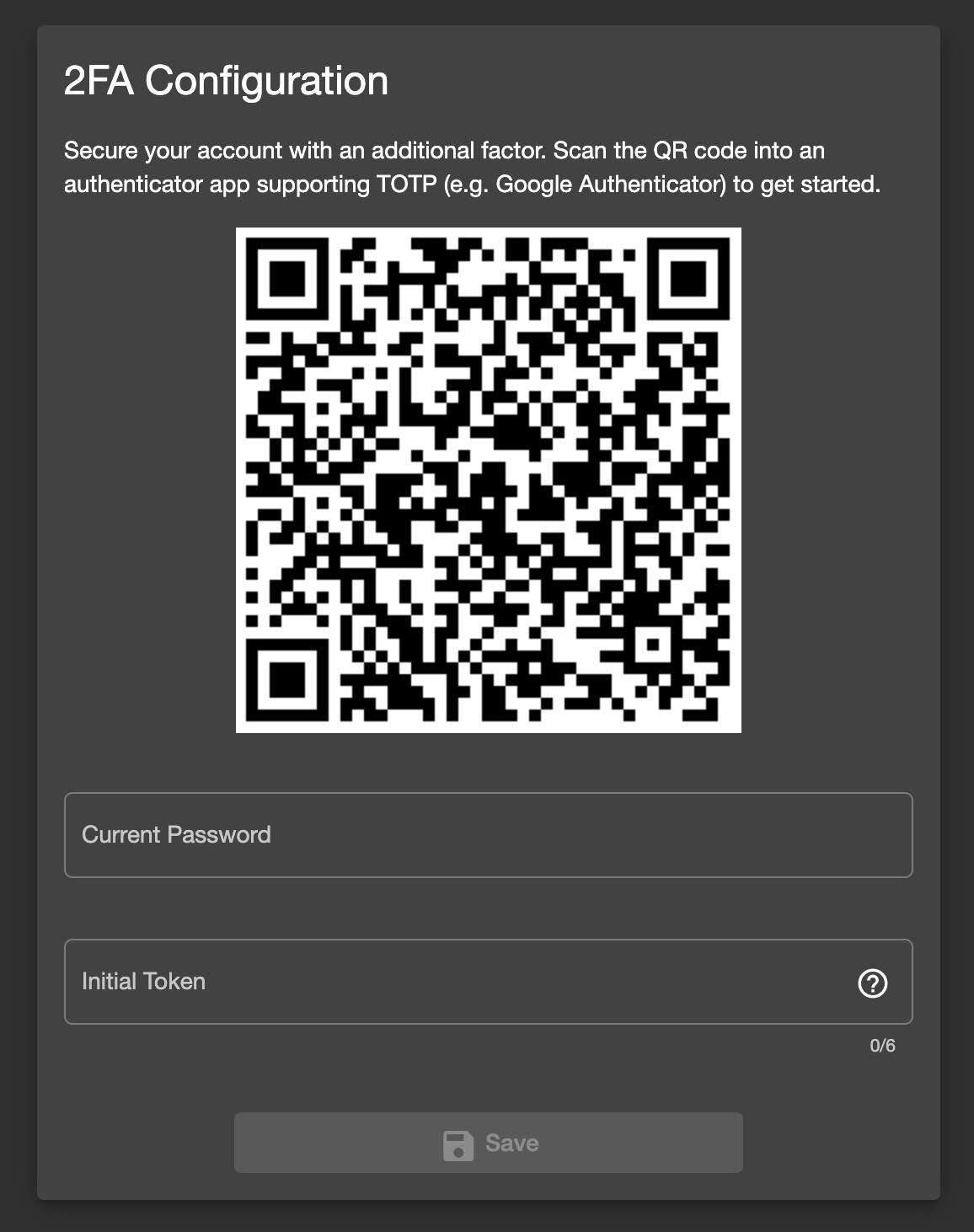 2FA Configuration