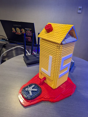 Lego tower front view
