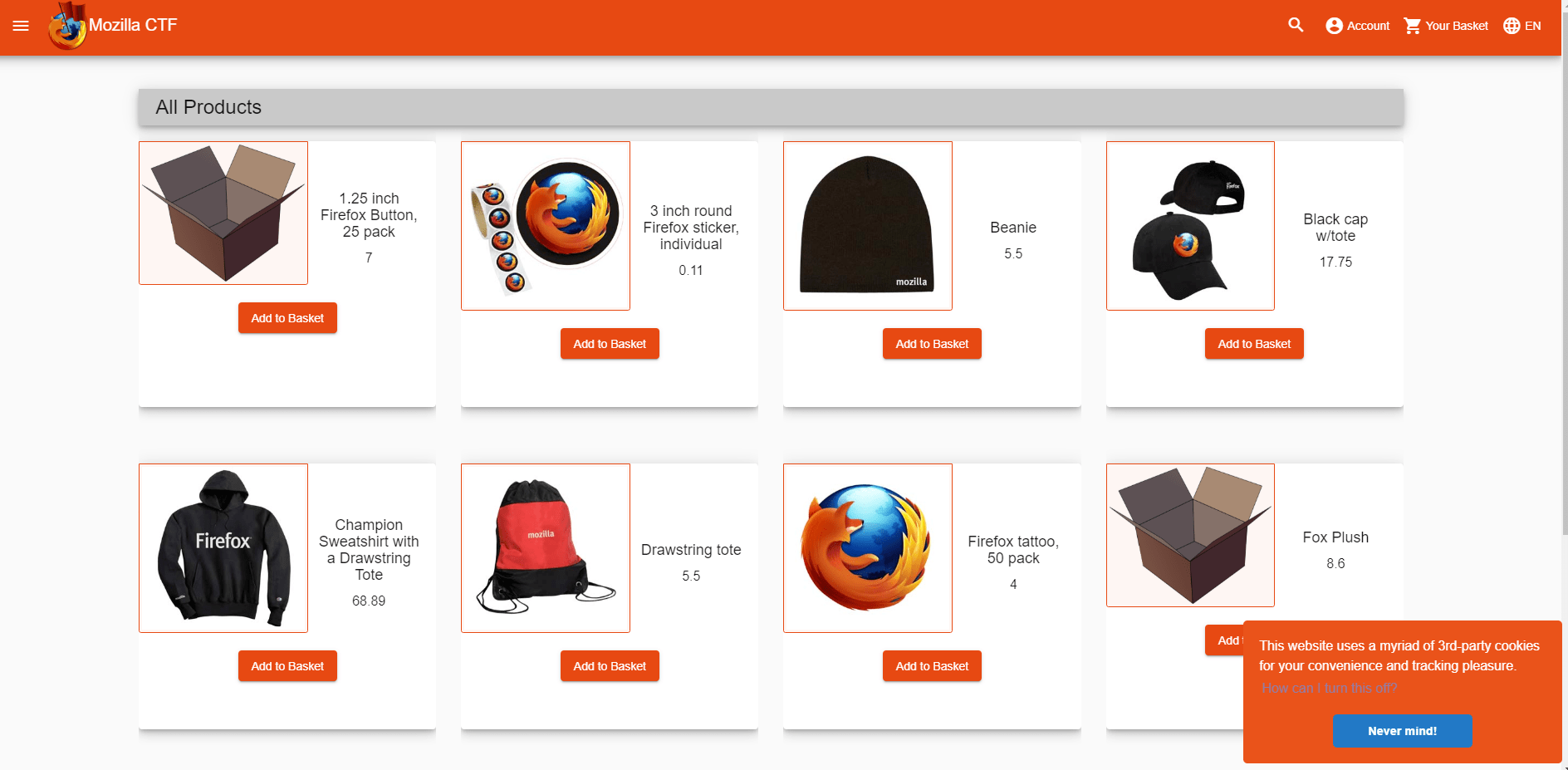 Mozilla-CTF theme