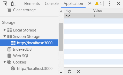 Basket ID in Session Storage