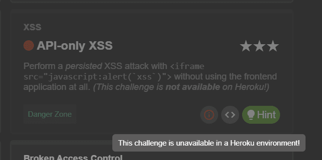 Disabled challenge on Heroku