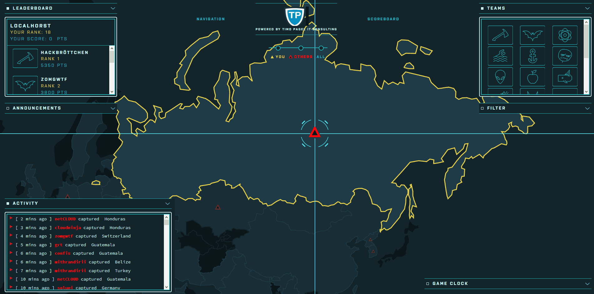 FBCTF Highlighted target country