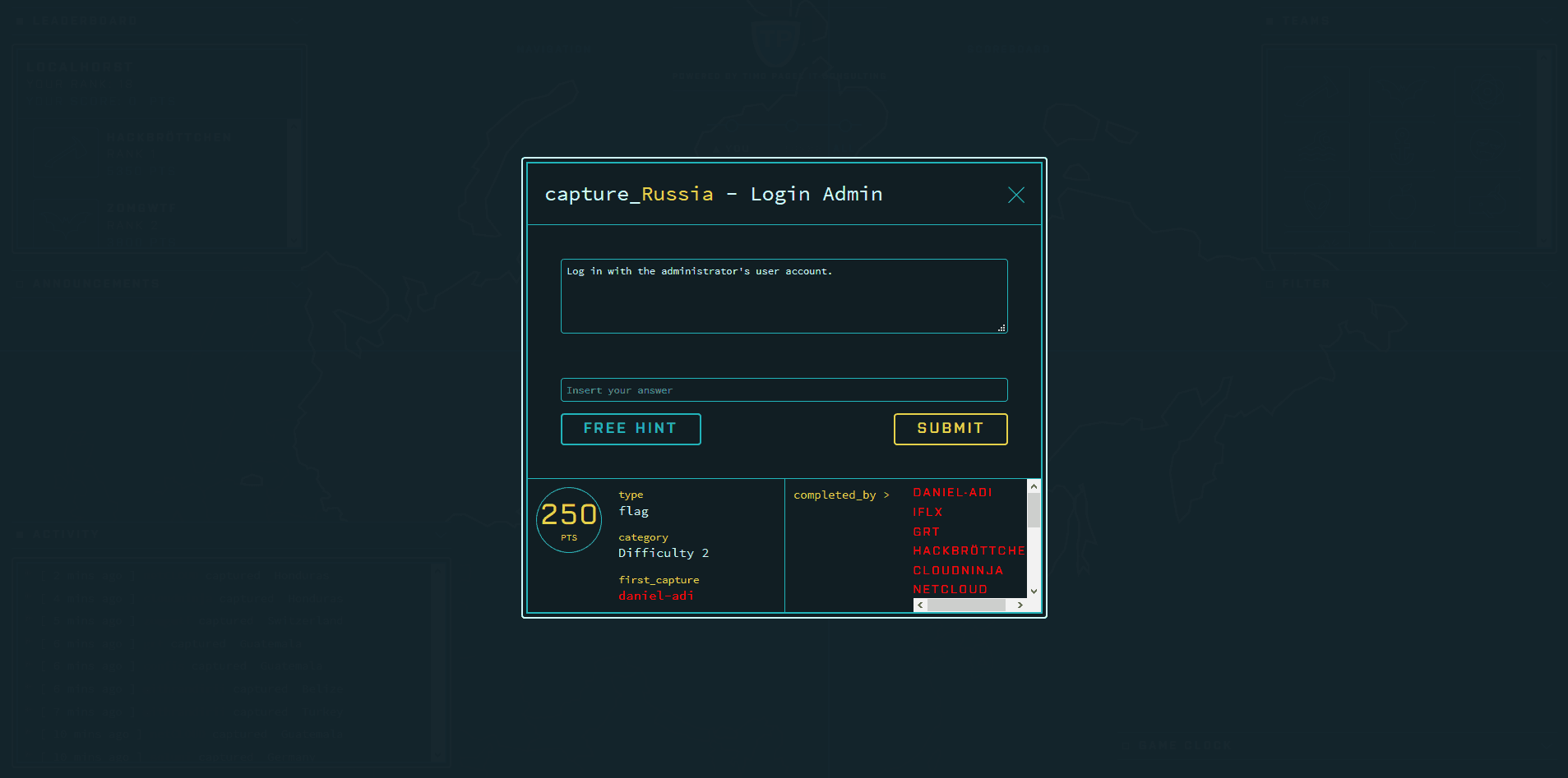 FBCTF Hacking Challenge