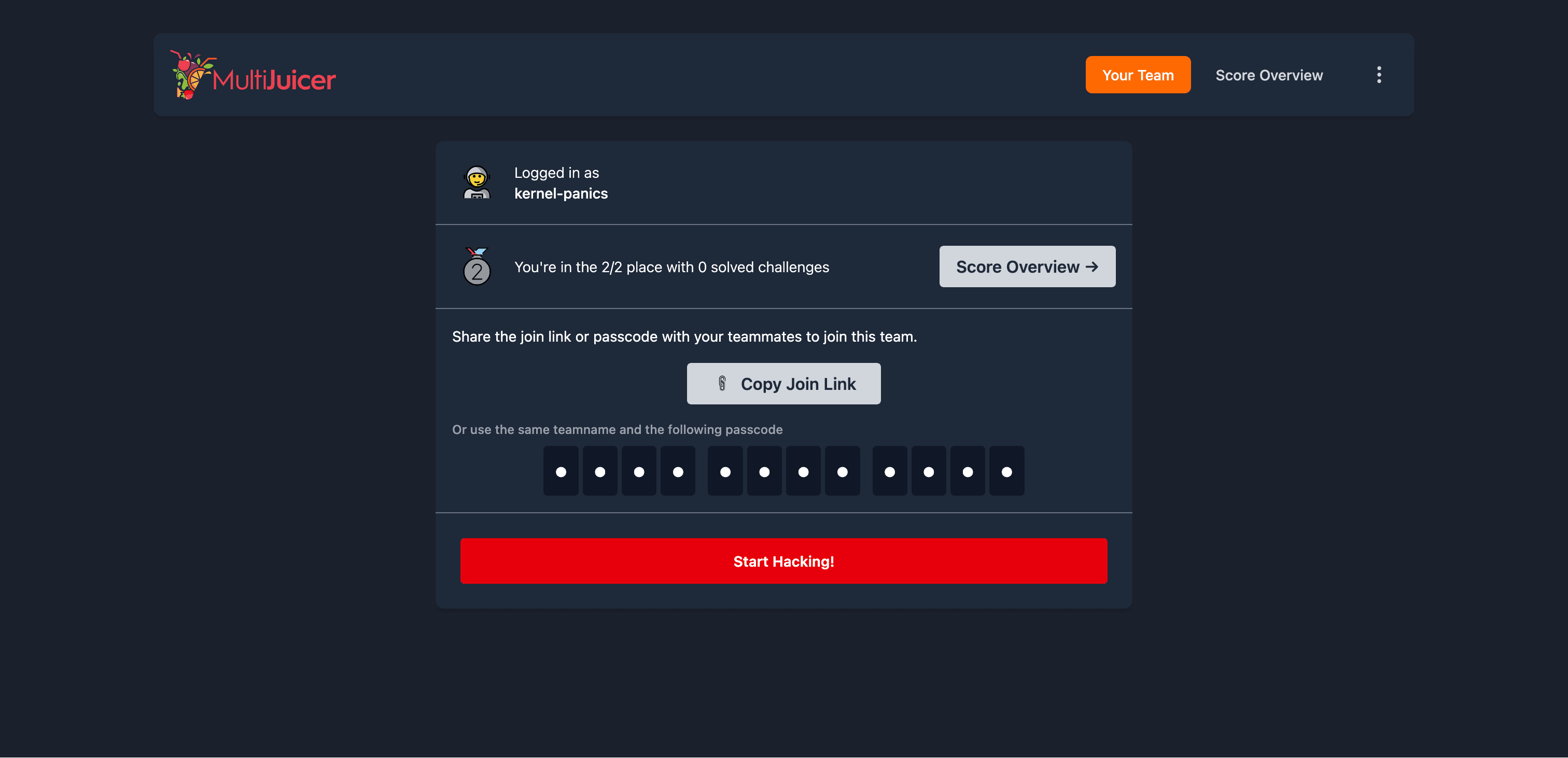 MultiJuicer registration